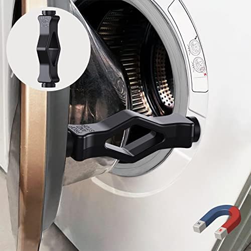 Поставка за вратите на пералната машина с предно зареждане, Поставка за вратите на пералната машина Treerit Магнитна с 4-ма клейкими метални кламери, ви позволява да отваряте вратата на пералната машина за достъп на