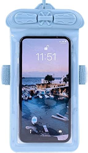 Калъф за телефон Vaxson, съвместим с водоустойчив калъф Panasonic P91, суха чанта [без защитно фолио за екрана], син