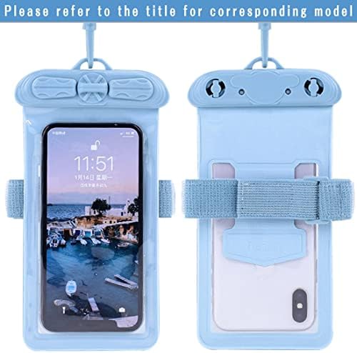 Калъф за телефон Vaxson, Съвместим с HTC U11 Plus, Водоустойчив Калъф Dry Bag [Без защитно фолио за екрана] Син