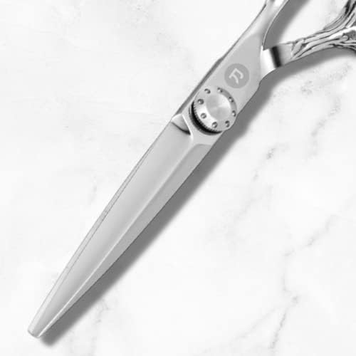 Ножици за коса Saki Shears Fall - Професионални ножици за коса с сложно гравирани, острие във формата на меч и лесна възможност за регулиране на напрежение