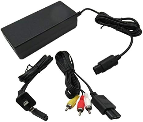 Адаптер за променлив ток захранващ и AV кабел захранващ кабел за Nintendo Gamecube Нова партия зарядни устройства GC