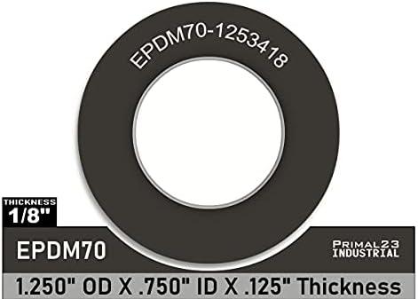 (100 опаковки) Гумени шайби EPDM най-високо качество - Дебелина 1 1/4 OD X 3/4ID X 1/8 - Гумени шайби