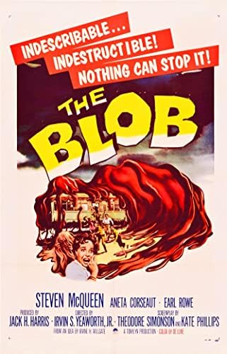 Американските подарък услуги - Ретро Постер на научно-фантастичен филм на ужасите the blob - 24x36
