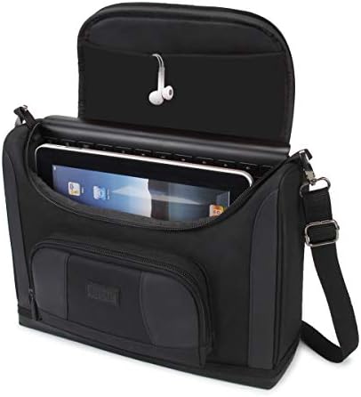 Чанта за таблет USA Gear, съвместима с 11-инчов iPad Pro, 10,9-инчов iPad Air, 10,2-инчов iPad - Компактна чанта за таблет Messenger