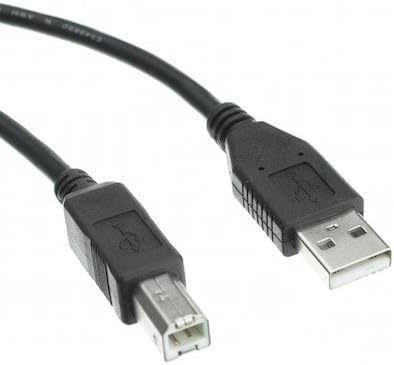 15-крак кабел за USB 2.0 тип A за да се свържете към конектора от тип B, Черен