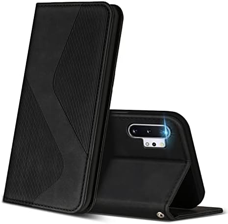 Калъф ZONNAVI за Samsung Galaxy Note 10 + Plus 5G/ 4G, една чанта-портфейл с държач за карти, калъф от изкуствена кожа premium [Магнитен] [Поставка за гледане], устойчив на удари панти калъф за Samsung Note 10 + Plus
