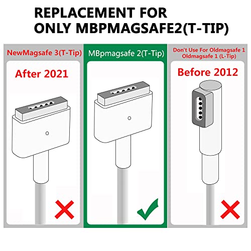 YANGTAO 100 W USB C Магнитен Адаптер T-Образен Кабел За зареждане Уши Кабел, Съвместими за стария кабел MBPmagsafe2 Chage 5,9 метра PD 85 W-100 Вата Бързо Главното Зарядно устройство Type c с Магнитен кабел Кабел и