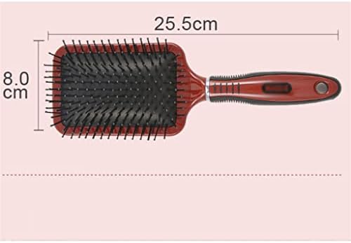 JYDBRT Многофункционална четка за коса на въздушна възглавница, гребен на въздушна възглавница, Масажна четка за коса, гребен за права коса, четка за коса за къдрава коса, гребен за хляб, четка за коса (Цвят: червен,