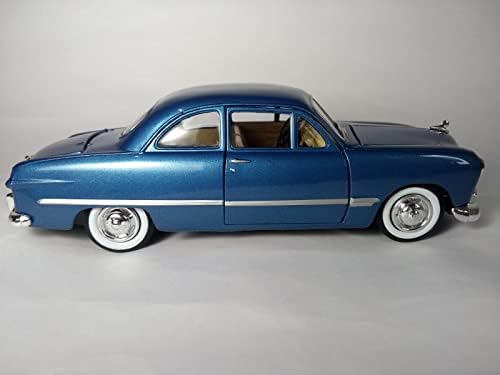 Ford Coupe 1949 година на издаване, син металик - Показва 73213 - Отлитую под налягане модел на автомобила в мащаб 1/24, но БЕЗ кутия