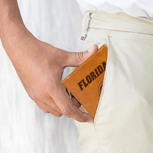 Кафяви Трикуспидалната чантата с Лазерно Гравирани Rico Industries NCAA Флорида Gators - Мъжки аксесоар