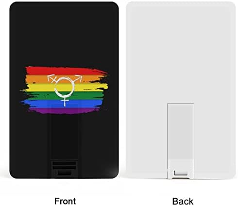 Акварел Дъгата Флаг Гей-Прайда USB 2.0 Флаш Устройства, Памет във Формата На Кредитна карта