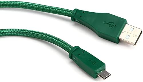 Кабел за свързване Roland, USB-A-Micro-USB, Сплетен зелен цвят 10 метра