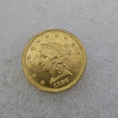 Старинни Занаяти Американската Версия На 1856 D 1/2 Златна Монета Сребърен Долар Кръгла Сребърна Колекция На Външната Търговия