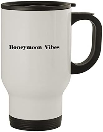 Molandra Products Honeymoon Vibes - Пътна Чаша от Неръждаема Стомана за 14 грама, бяла
