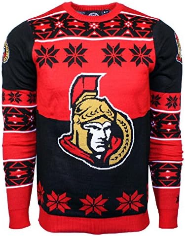 Пуловер с Кръгло деколте с Голям Логото на НХЛ