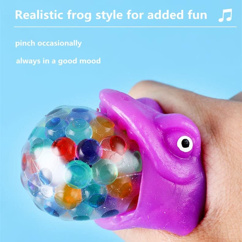 (3 опаковки) Играчка за сжимания върховете на пръстите си с топка, подходяща за всяка възраст, Сензорни играчки във формата на животни