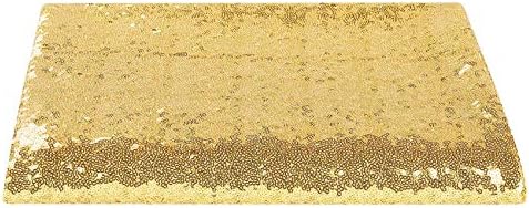 Фон с пайети, на Фона на Завеса за фотография, за украса на парти (2 фута x 8 фута, 4 бр., златни)
