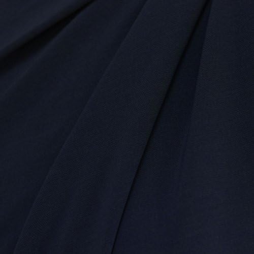 Тъмно синя трикотажная от еластичен плат джърси с переплетением нишки (200 ГОРИВО), филтър на парцела - 1 ярд