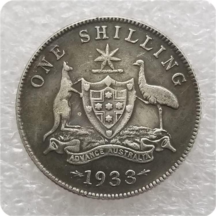 Старинни Занаяти Австралия 1915, 1915-H, 1921, 1933 Възпоменателни монети в австралийския Сребърен долар