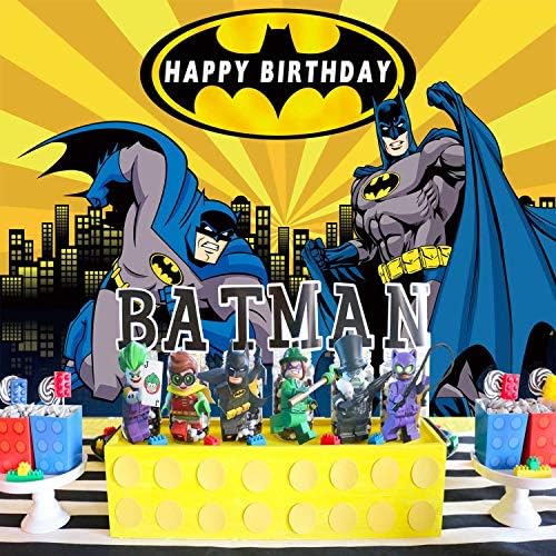Фон с Бэтменом, супергерой, за момчето, рожден ден, вечерни аксесоари, декорации, банер, фотография, подпори за фотобудки