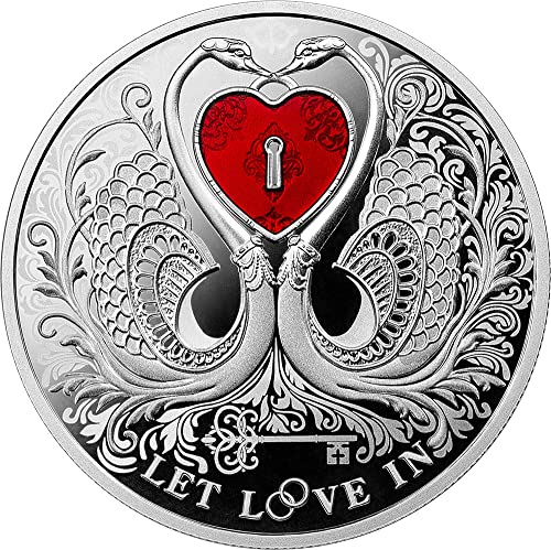 2022 DE Модерна Възпоменателна монета PowerCoin Let Love сребърна монета номинална стойност от 1$ Ниуе 2022 17,5 Гр Proof