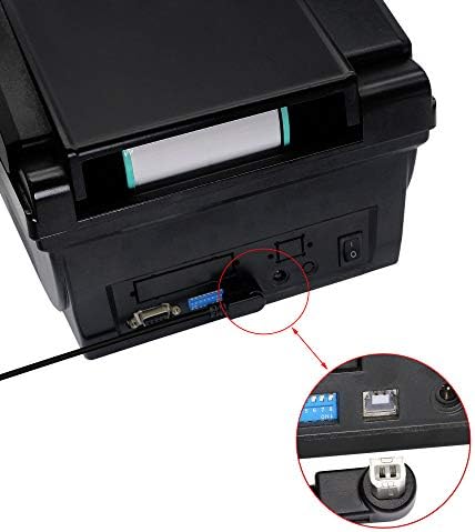 Кабел за принтер SinLoon USB 2.0 Type B, (2 комплекта) Конектор USB 2.0 B за да се свържете към принтер под левия ъгъл + B конектор под прав ъгъл, Кратък удлинительный кабел за принтер, скенер, мобилен твърд диск и
