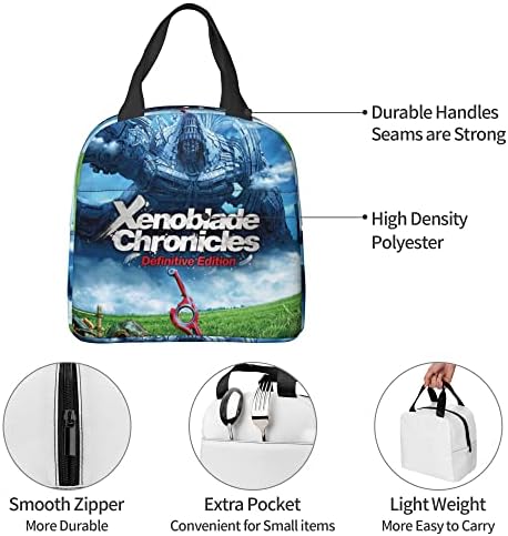 Чанта за обяд Wjqqbbzftk X1enoblade Chroniclse 2, Преносима чанта за обяд за еднократна употреба, Топлоизолационна, водоустойчив и влага, дишаща и износостойкая, подходящи за работния пикник...