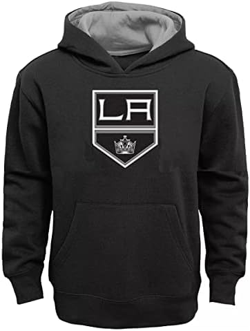 Връхни дрехи Los Angeles Kings Kids, Размер 4-7, Пуловер с Логото на Prime, Руното Hoody с качулка