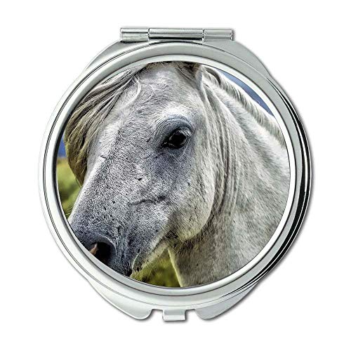 Огледало, огледало за грим,любимец отблизо кон, карманное огледало, джобно огледало