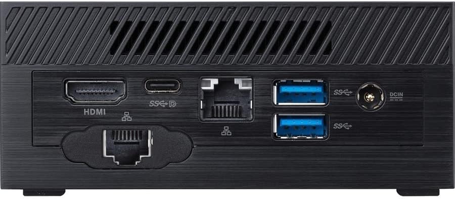 ASUS PN41 Без вентилатор miniPC Barebone с четырехъядерным процесор Intel Celeron N5100 11-то поколение, поддръжка на Dual 4K, Dual LAN, WiFi, Bluetooth 5, хардуер TPM, съвместимост с монтажни системи VESA