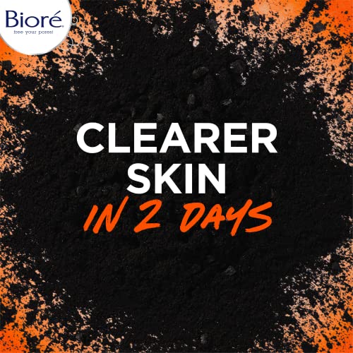Почистващо средство за лице Bioré скара на дървени Acne Clearing с 1% салицилова киселина и естествени дървени въглища, ви помага да се Предотврати появата на пъпки и абсорбира масло за дълбоко почистване на порите,