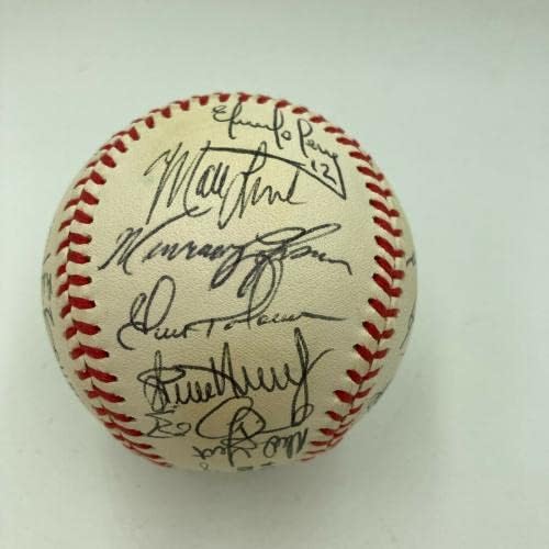 1996 Екип Atlanta Braves NL Champs Подписа договор с JSA COA Националната лига бейзбол - Бейзболни топки с автографи