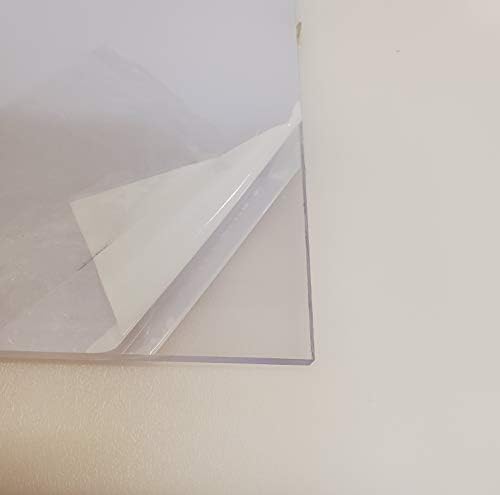 Sibe-R-Пластмаси Доставя прозрачен лист от поликарбонат с дебелина 1/4 инча [Изберете вашия размер] (9 X 18)