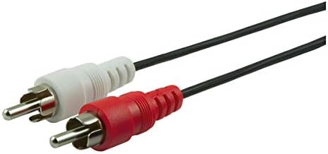 GE 12 метра. Аудио кабел RCA, 2 RCA конектор на всеки край, и с цветна маркировка, да се свърже Мъж с мъж, за да се свържете аудиокомпонентов до ресиверам за домашно кино и телевизорите с висока разделителна способност,