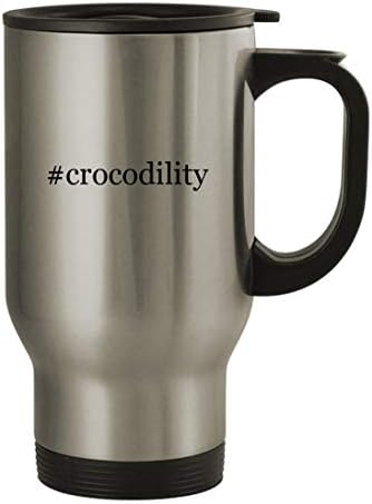Подаръци дрънкулки crocodility - Пътна Чаша от Неръждаема Стомана за 14 грама, сребрист