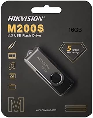 Флаш памет Hikvision 32GB USB3.0 Флаш памет Memory Stick с метален корпус за съхранение на данни и архивиране със завъртане на 360 градуса, скоростта до 20 MB / сек (32 GB, USB3.0)...