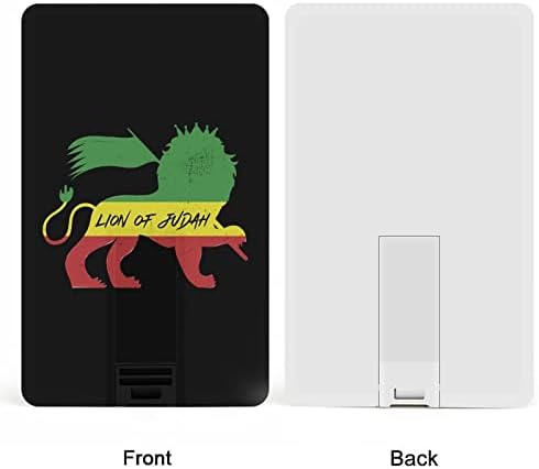 Лъвът на Юда Rasta Музика Реге USB Устройство Дизайн на Кредитна карта, USB Флаш устройство U Диск, Флаш устройство 64G