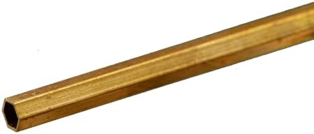Шестостенни Латунная тръба K & S Precision Metals 8273: Външен диаметър на 5/32 инча, Секция 0,014 инча, дължина 12 инча, 1 бр., Произведено в САЩ