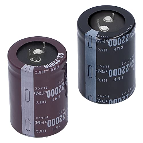 Електролитни кондензатори Fafeicy, 63V 22000μF Алуминиеви Компоненти за натрупване на енергия, 105 ℃ 35x50 mm, се Използва във веригата за настройки, филтриране, съединение, байпаса