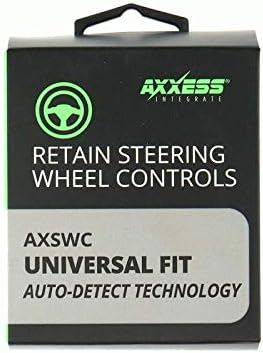 Интерфейс за управление на волана колело Axxess AXSWC и кабел-адаптер за антена Metra 40-EU10 за радиоприемнику за някои автомобили BMW/Volkswagen 2002 година на издаване, черен