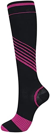 Компресия Чорапи В Цветна Ивица, Компресия Чорапи За Мъже И Жени, Еластични Чорапи, Чорапи за Жени