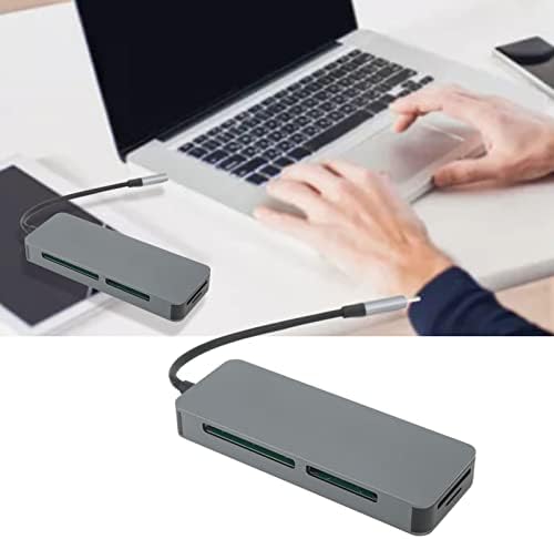 plplaaoo C USB Концентратор, USB Hub, USB Адаптер, USB C Мултифункционален Хъб 8 Пристанища Тънък Преносим Тип C 3.0 Хъб Адаптер за U-диск, Мишка Четец на карти Геймпад за Лаптоп