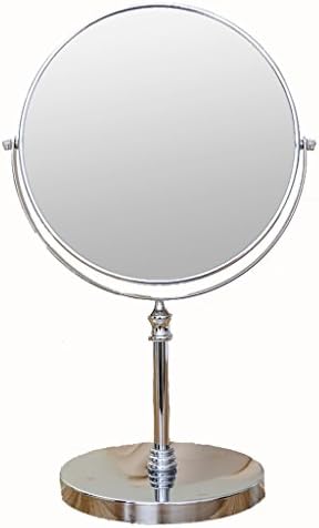 NEOCHY Десктоп Огледало За Грим Просто Увеличавам Тоалетен Огледало Двустранно Джобно Преносими Огледало Метално Огледало