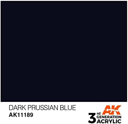 AK-Interactive Акрилни Бои 3-то поколение Dark Prussian Blue 17 мл - Бои и Инструменти За изграждане на модели 11189