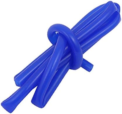 X-DREE Диаметър 5 mm x 8 mm висока температура Силикон тръба Маркуч Гумена тръба Тъмно син цвят с дължина 1 m (диаметър 5 mm x 8 mm) и устойчив на въздействието на силикон Туберия гома Azul марино, 1 м де ларго
