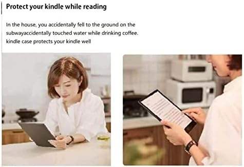 Подходящ за абсолютно нов 7-инчов Kindle Оазис (само на 9-ти и 10-ти поколения, 2017 и 2019 години на издаване), Вертикален флип-надолу кутията с множество ъгли и автоматична функция за събуждане/сън /Simple_line_Sunrise