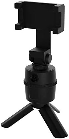 Поставяне и монтиране на BoxWave са Съвместими с Micromax X412 (поставяне и монтиране на BoxWave) - Завъртане поставка за селфи PivotTrack, планина за проследяване на лице, завъртане поставка за Micromax X412 - Черно