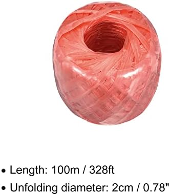 Нишка от полиестер и найлон Rebower [за опаковане в домакински комплект със собствените си ръце]-Пластмаса 100 м. / 328 фута / 3 ролка, червен, Жълт, Син