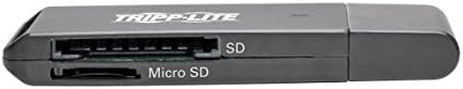 Адаптер Трип Lite USB 3.0 SuperSpeed SD/Micro SD четец на карти памет със скорост 5 Gbit/s (U352-000-SD), черен