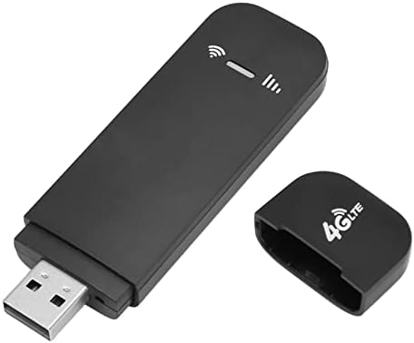 Точка за достъп Wi-Fi DAUERHAFT, USB е Plug-и-play Силен Сигнал Широка Зона на покритие на 4G LTE Портативен Рутер 150 Mbps със слот за СИМ-карта за улици (черен)